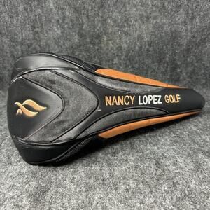 Golf Club Driver Head Cover Black Orange Nancy Lopez Golf